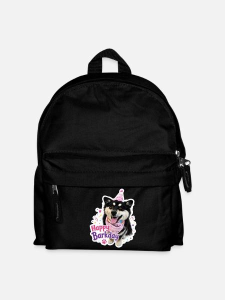 Frohen Barktag, finnischer Lapphund - Kinder Rucksack - Schwarz