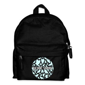 Vogelsilhouetten Vogelstimmen - Kinder Rucksack - Schwarz - Vorne
