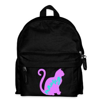 Cat Mouse - Kids' Backpack - black - Front