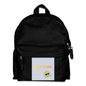Bleib ruhig - Kinder Rucksack - Schwarz - Vorne