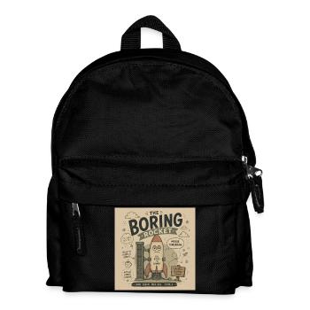 The Boring Rocket - Kids' Backpack - black - Front