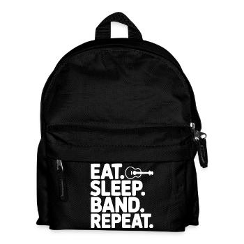 Eat. Sleep. Band. Repeat. - Kids' Backpack - black - Front