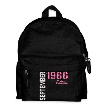 60th birthday, September 1966 - Kids' Backpack - black - Front