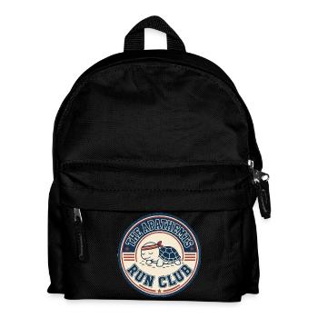 Apathhetic Turtle Run Club - Kinder Rucksack - Schwarz - Vorne