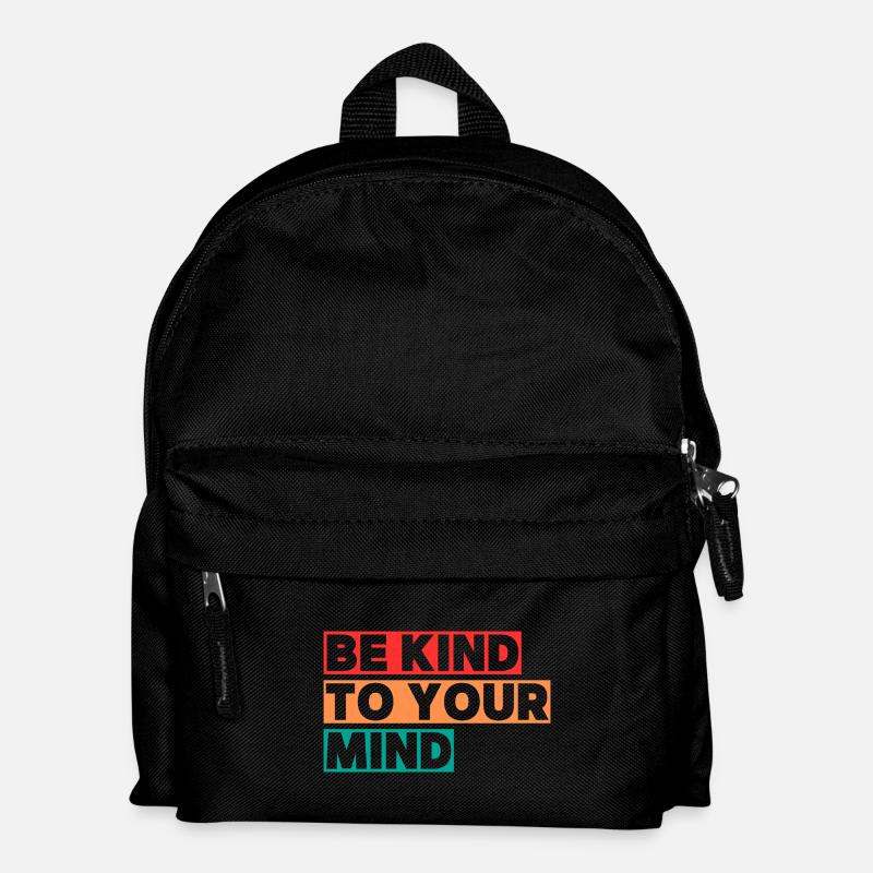 Be kind to your mind - Kinder Rucksack - Schwarz