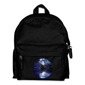 Scène de pleine lune cosmique - Sac à dos Enfant - noir - Devant