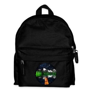 Cosmic Lake Scene - Kids' Backpack - black - Front