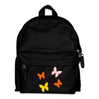 Schmetterling - Kinder Rucksack - Schwarz - Vorne