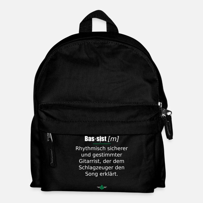 Bassist (m) - Kinder Rucksack - Schwarz