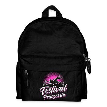 Festival Prinzessin - Kinder Rucksack - Schwarz - Vorne