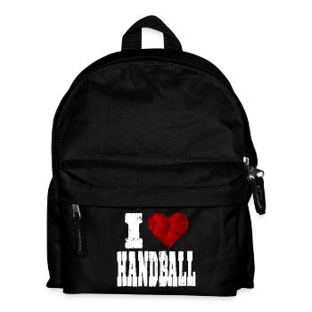 j'aime l'amour exigeant handball cœur aimant - Sac à dos Enfant - noir - Devant