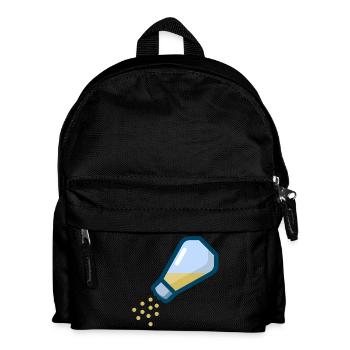 pepper salt pfeffer salz shaker streuer1 - Kinder Rucksack - Schwarz - Vorne