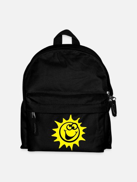 sun 2c comic style - Kids' Backpack - black