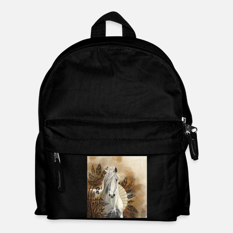 Herbst grau - Kinder Rucksack - Schwarz