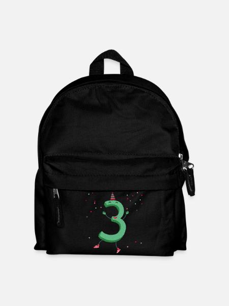 Drei Party - Kinder Rucksack - Schwarz