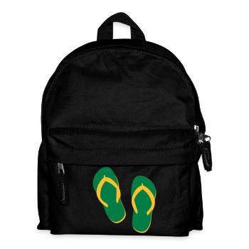 Tongs d’été – Ambiance plage et vacances - Sac à dos Enfant - noir - Devant