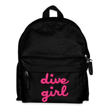 dive girl - Sac à dos Enfant - noir - Devant