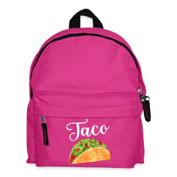 Aquarell-Taco - Kinder Rucksack - Fuchsia - Vorne