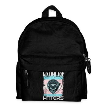 Transgender Motiv mit Faultier LGBT Pride - Kinder Rucksack - Schwarz - Vorne