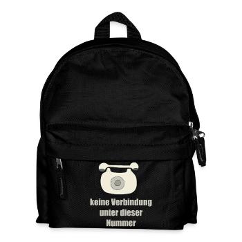 telephone - Kids' Backpack - black - Front
