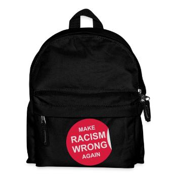 make racism wrong again - Kids' Backpack - black - Front