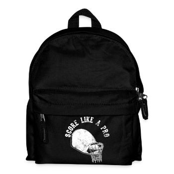Basketballer Spruch - Kinder Rucksack - Schwarz - Vorne