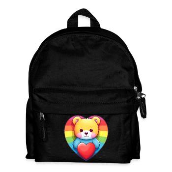 Liebe ist eine Bärennotwendigkeit - Kinder Rucksack - Schwarz - Vorne
