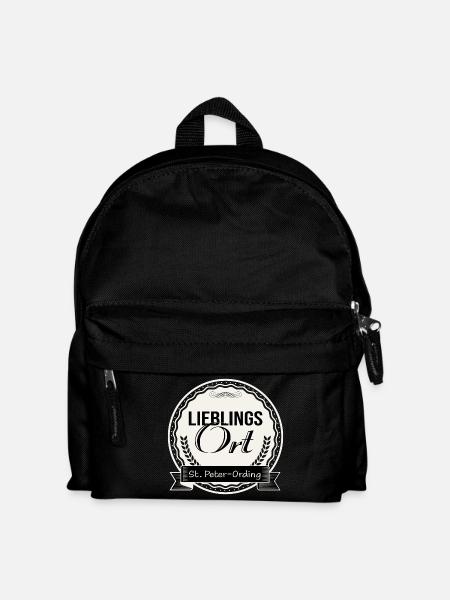 Lieblingsort St. Peter-Ording - Kinder Rucksack - Schwarz