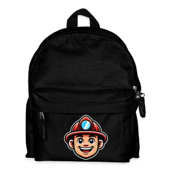 Fire Brigade Firefighter Head - Kids' Backpack - black - Front