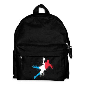 Équipe de France de handball Explosion de handballeurs Championnat d’Europe - Sac à dos Enfant - noir - Devant