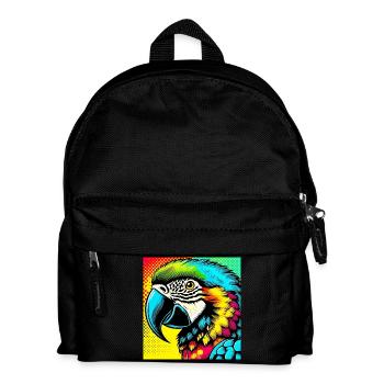 Parrot Pop Art - Kids' Backpack - black - Front