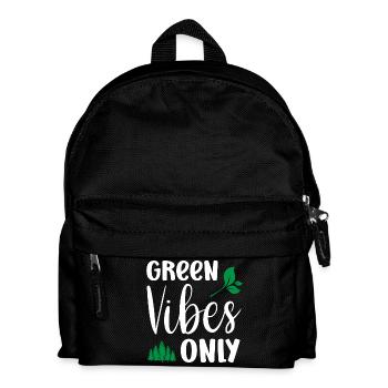 Nur grüne Vibes - Kinder Rucksack - Schwarz - Vorne