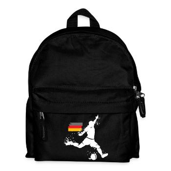 Fußball Deutschland Spieler Team Explosion EM 2024 - Kinder Rucksack - Schwarz - Vorne