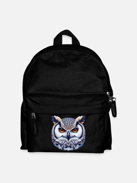 Eule - Kinder Rucksack - Schwarz