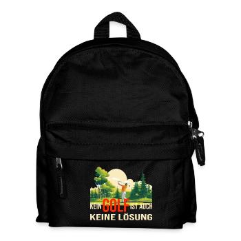 Auch keine Lösung - Kinder Rucksack - Schwarz - Vorne