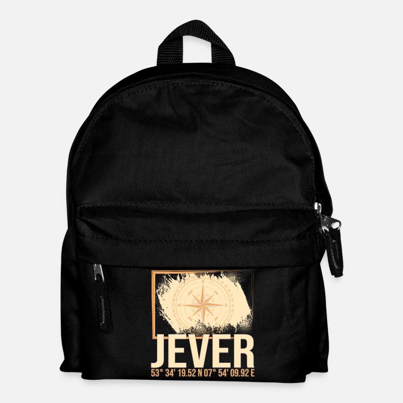 Jever Koordinaten - Kinder Rucksack - Schwarz