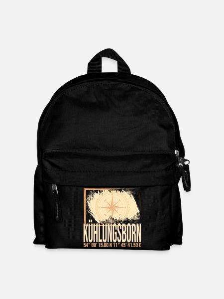 Kühlungsborn Koordinaten - Kinder Rucksack - Schwarz