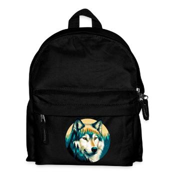Wolf - Kids' Backpack - black - Front