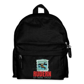 Rudern ist meine Droge - Kinder Rucksack - Schwarz - Vorne