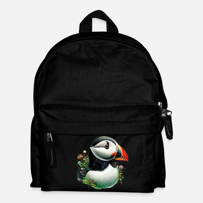 Papageitaucher - Kinder Rucksack - Schwarz