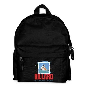 Billard ist meine Droge - Kinder Rucksack - Schwarz - Vorne
