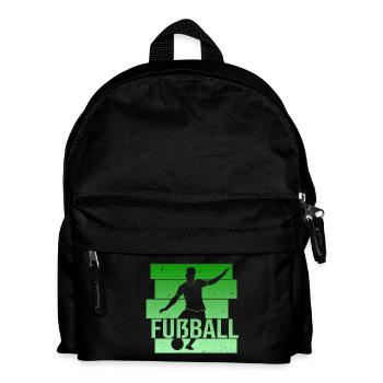 Fußball - Kinder Rucksack - Schwarz - Vorne