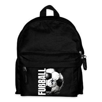 Fußball - Kinder Rucksack - Schwarz - Vorne