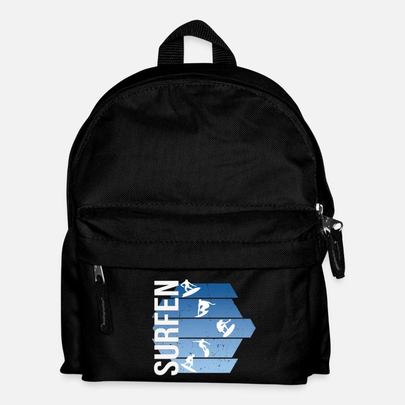 Surfen - Kinder Rucksack - Schwarz