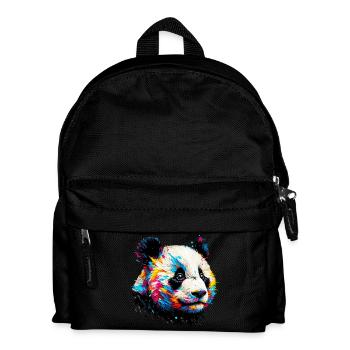 Panda - Kinder Rucksack - Schwarz - Vorne