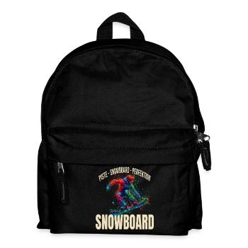 Piste - Snowboard - Perfektion - Kinder Rucksack - Schwarz - Vorne