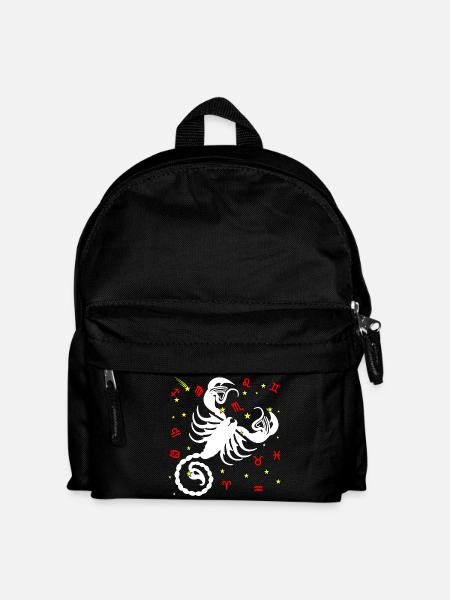 Skorpion-Farbe - Kinder Rucksack - Schwarz