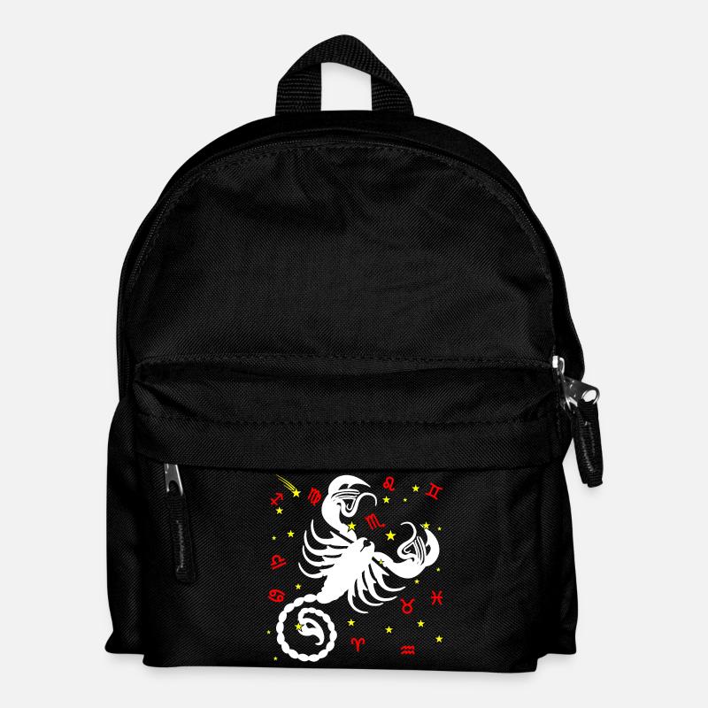 Skorpion-Farbe - Kinder Rucksack - Schwarz
