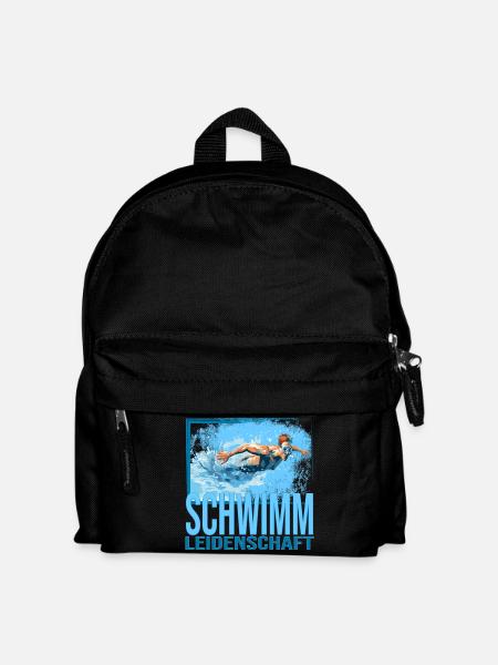 Schwimm Leidenschaft - Kinder Rucksack - Schwarz
