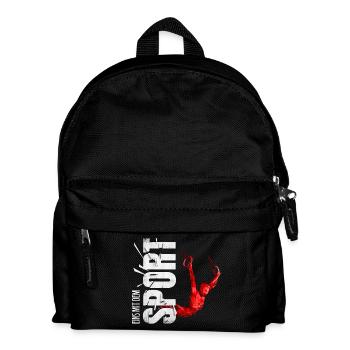Eins mit dem Sport - Turnen - Kinder Rucksack - Schwarz - Vorne